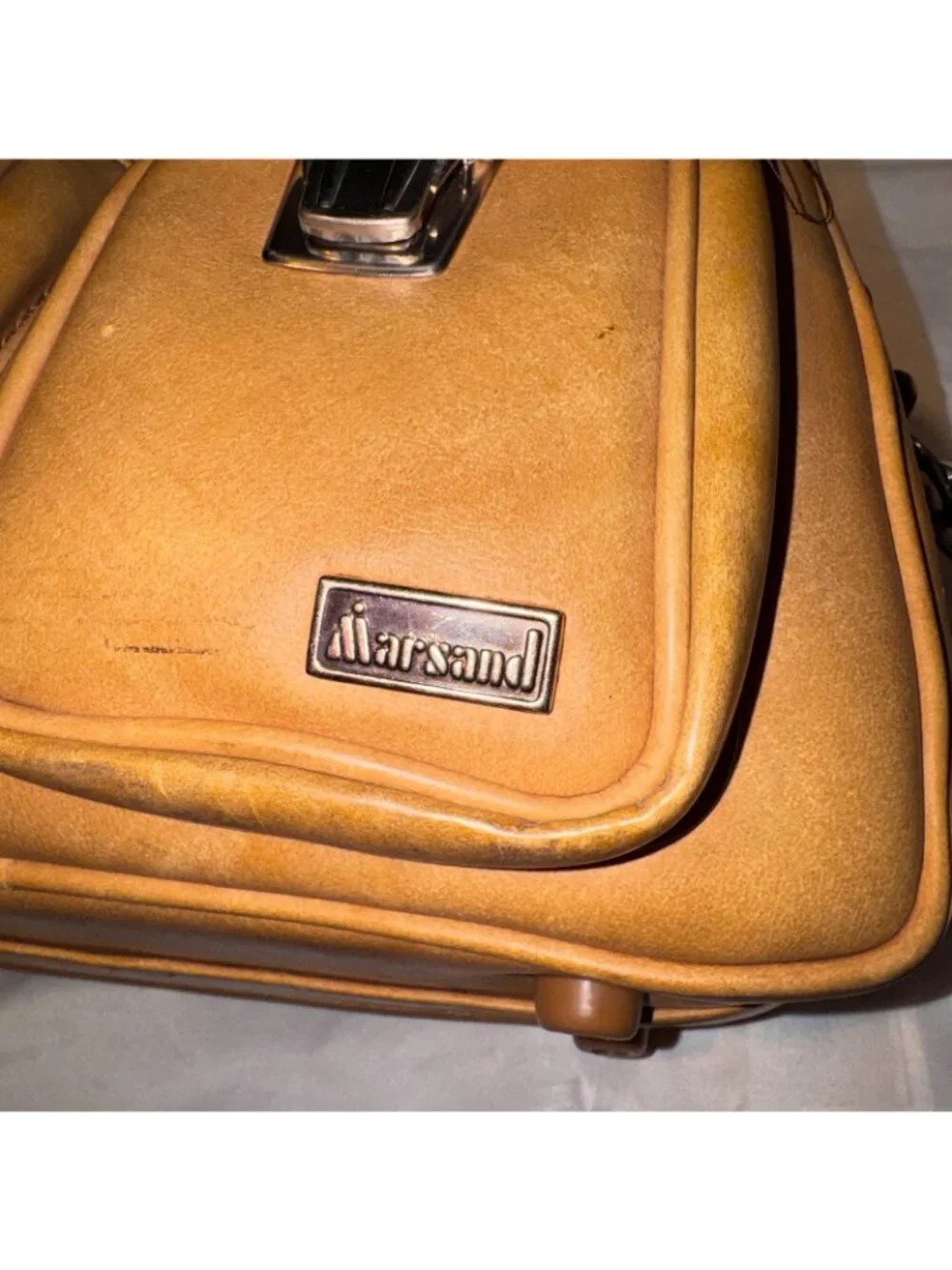 Vintage Camera Bag 60s Marsand Heavy Padded Large VERY RARE Fabric/Leather Retro